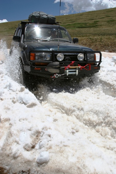 Scott had no problem with the drift, thanks to 35” tires on his FZJ80. 