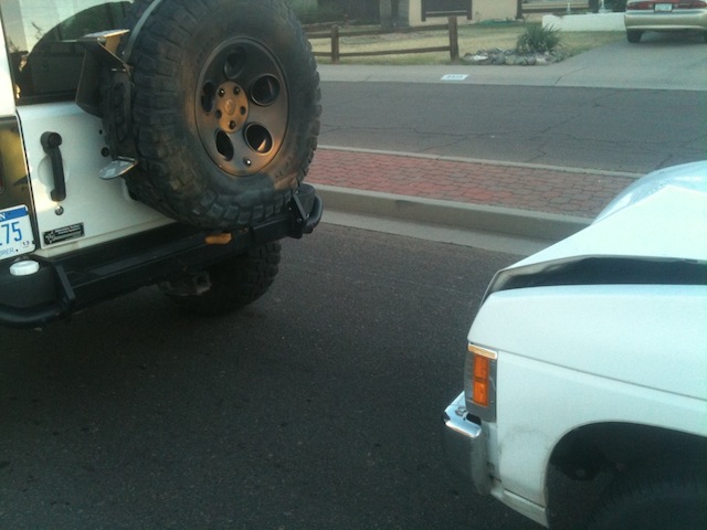 AEV Rear Bumper Accident