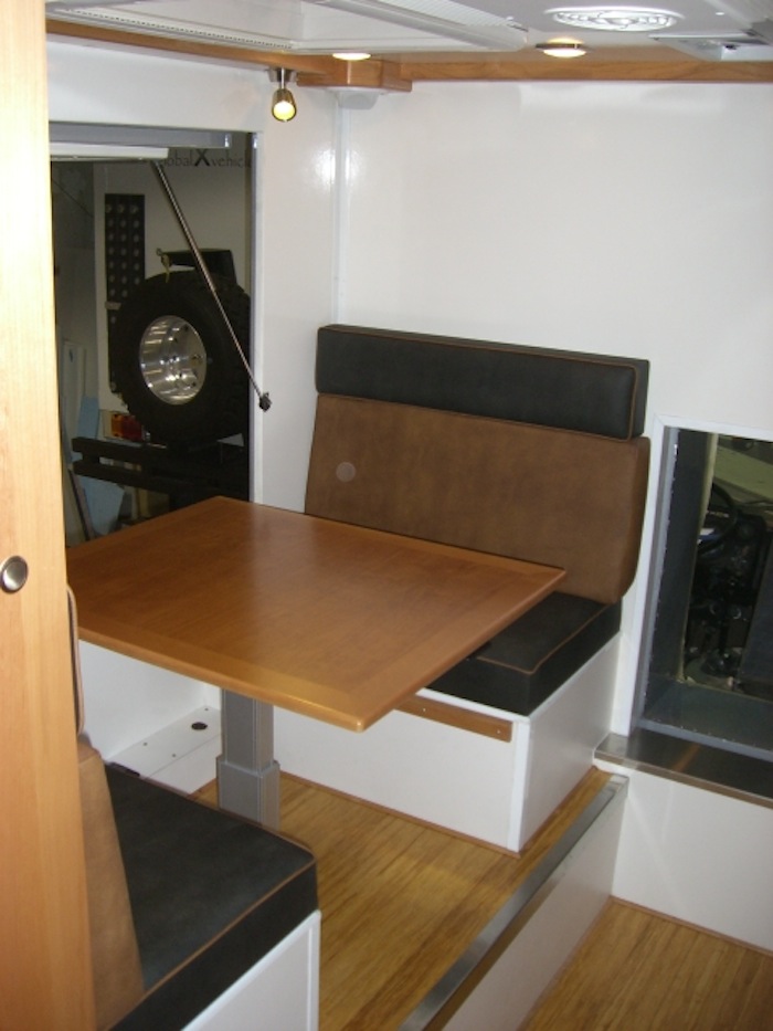 Dinette with large window.