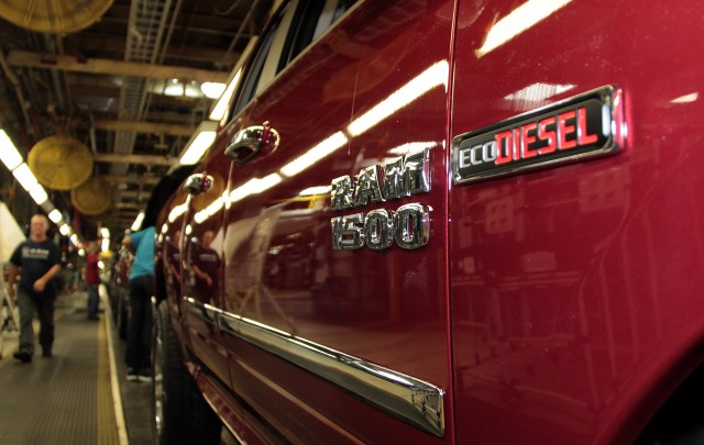 Ram 1500 EcoDiesel coming off the line at Warren Truck Assembly Plant