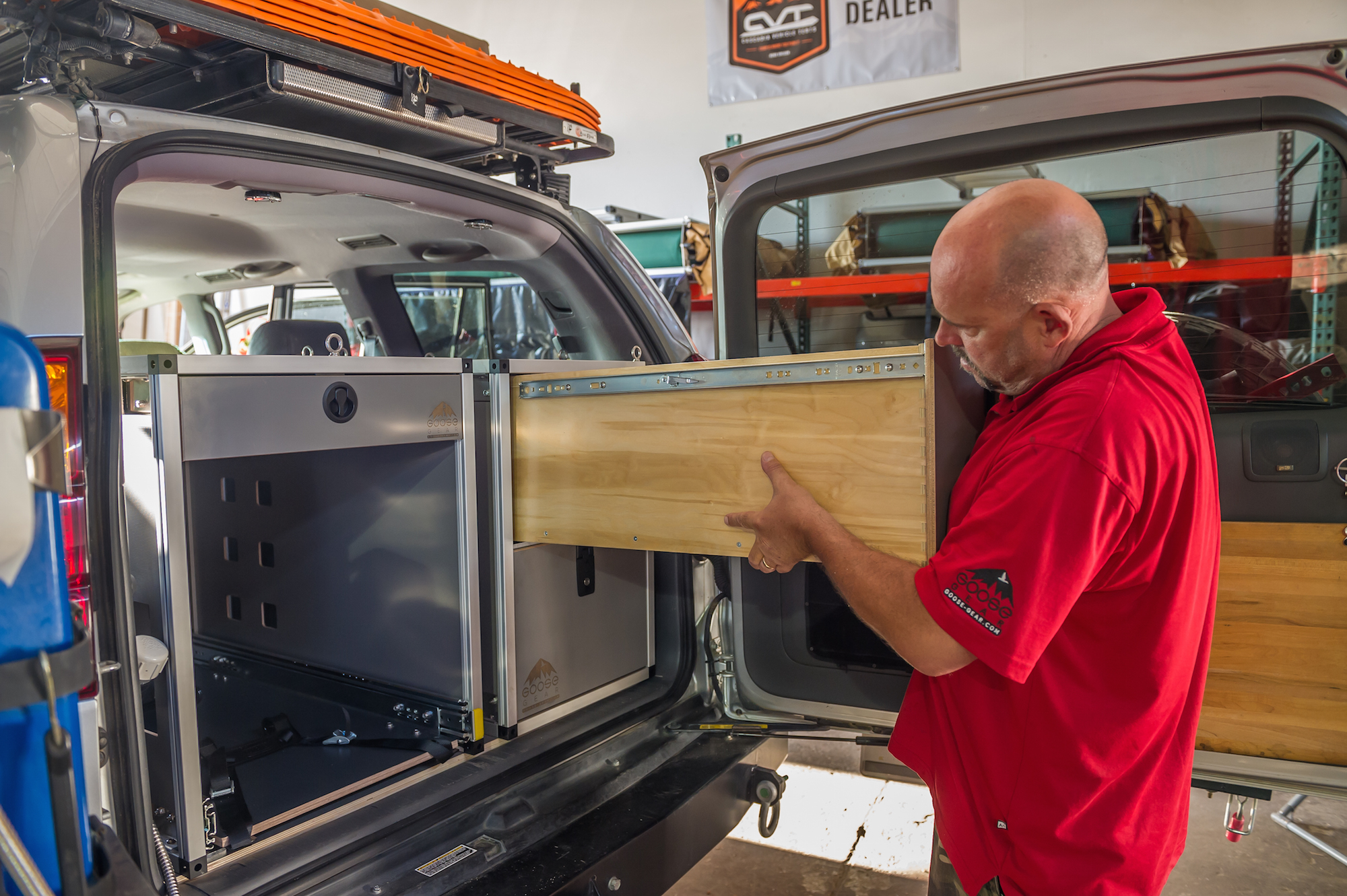 Matt installing goose gear drawer in Lexy-1