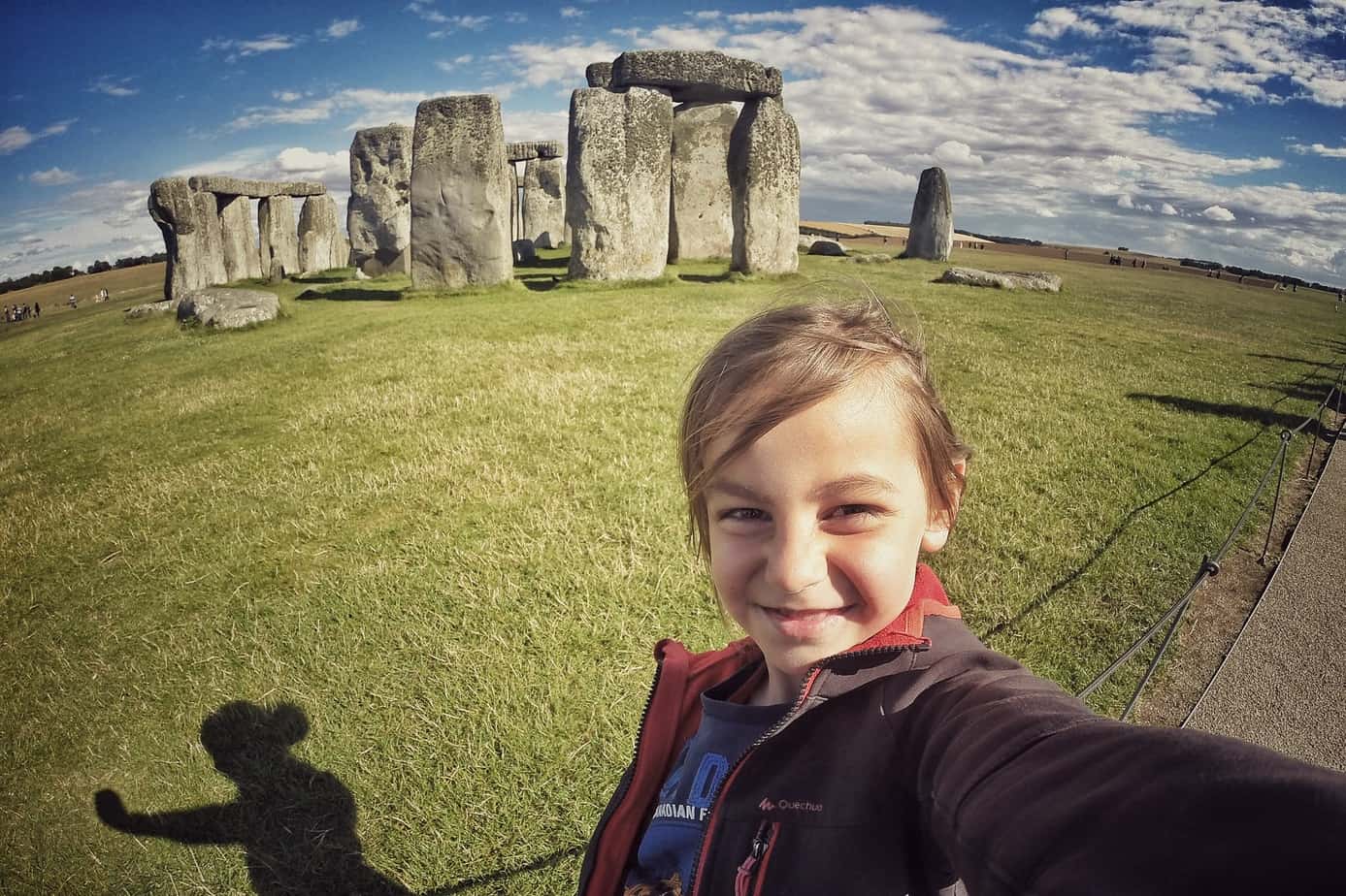 Vladimir's first selfie ever, Stonehenge, UK.