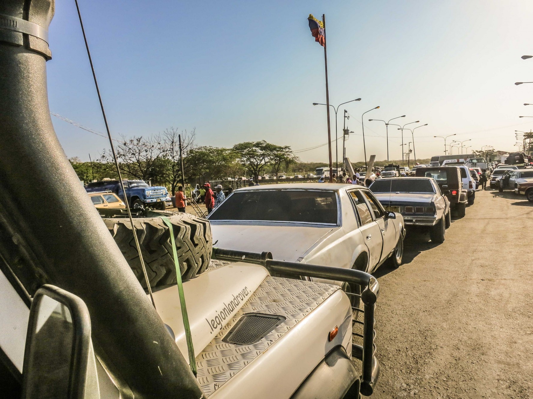 The Colombia Venezuela border, by far the worst we have ever encountered.