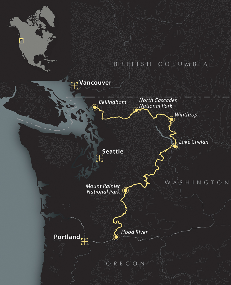 Pacific Crest Overland Route Map