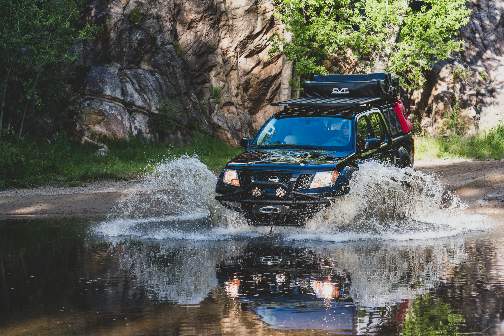 Nissan Destination Frontier water crossing