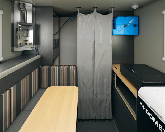 Scout campers kenai truck camper mud room shower