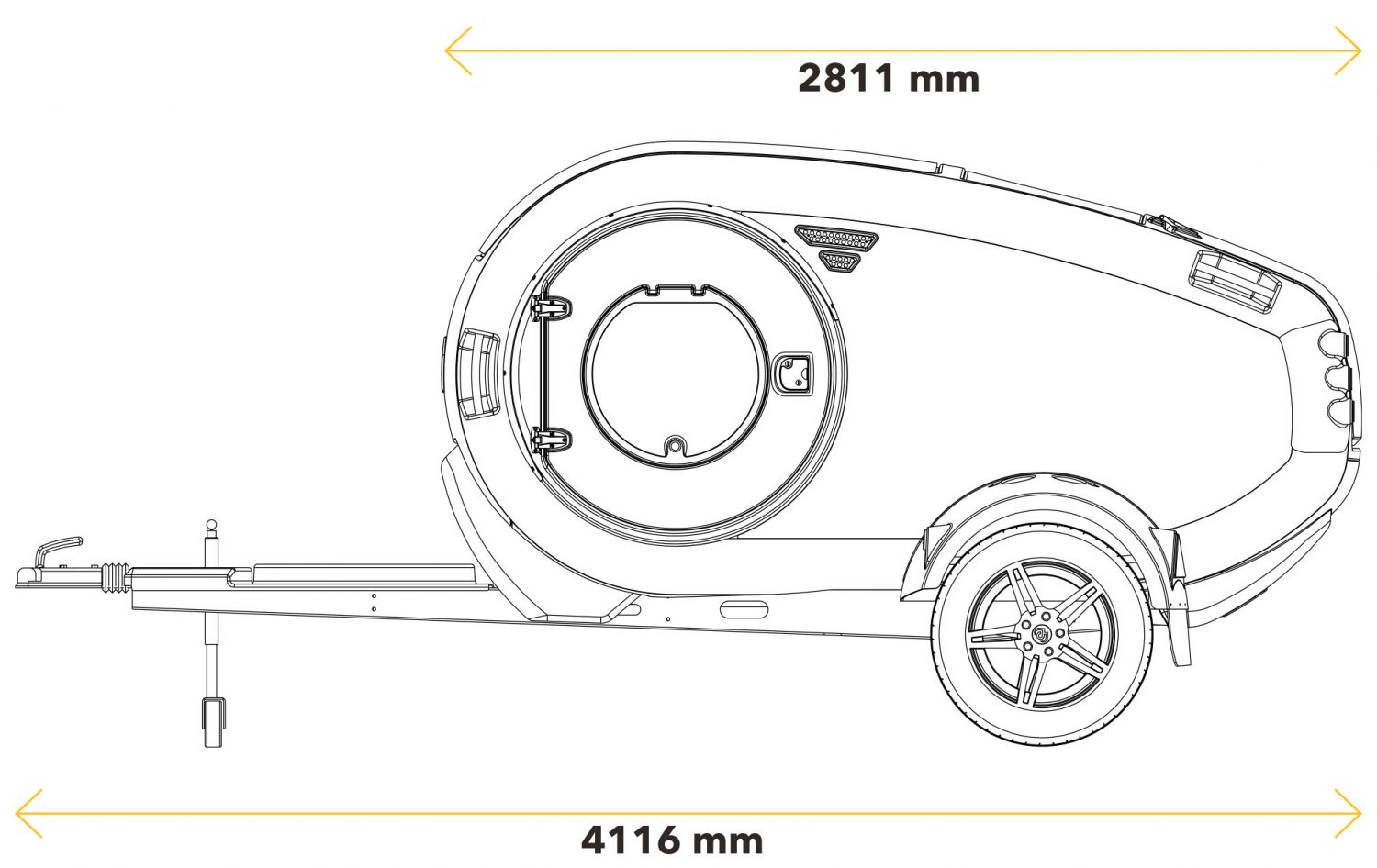 Mink teardrop trailer diagram