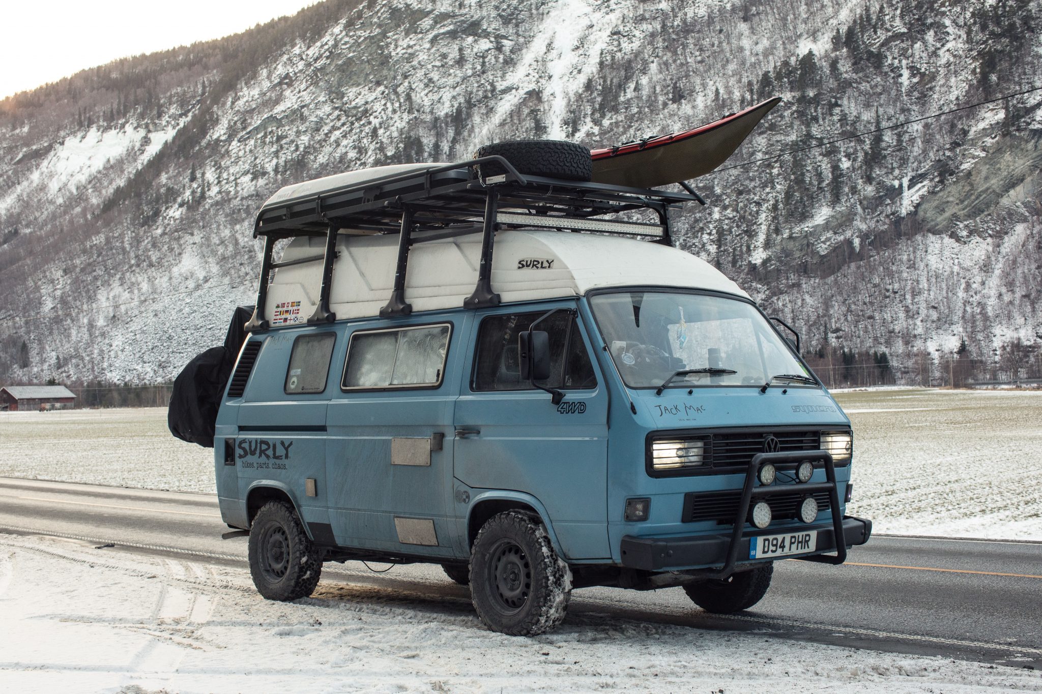 Orange VW t2 vanlife