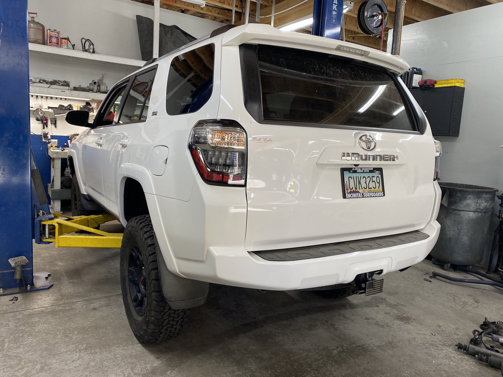 4Runner on rack