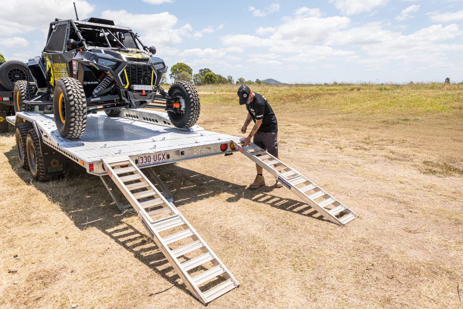 Patriot Campers toy hauler loaded