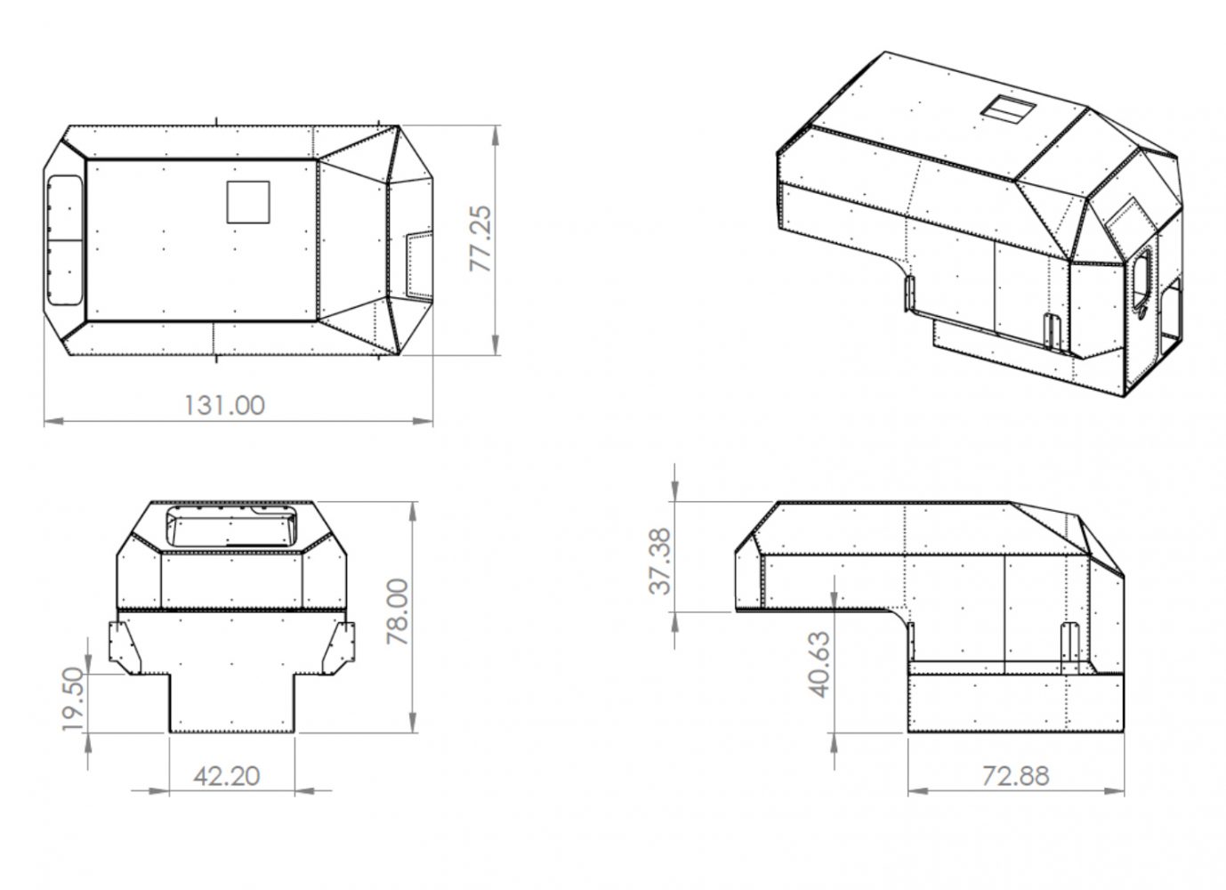 kimbo camper dimensions