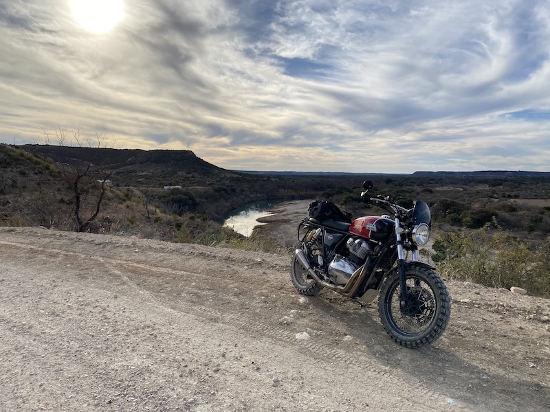 2020 Royal Enfield Interceptor on dirt