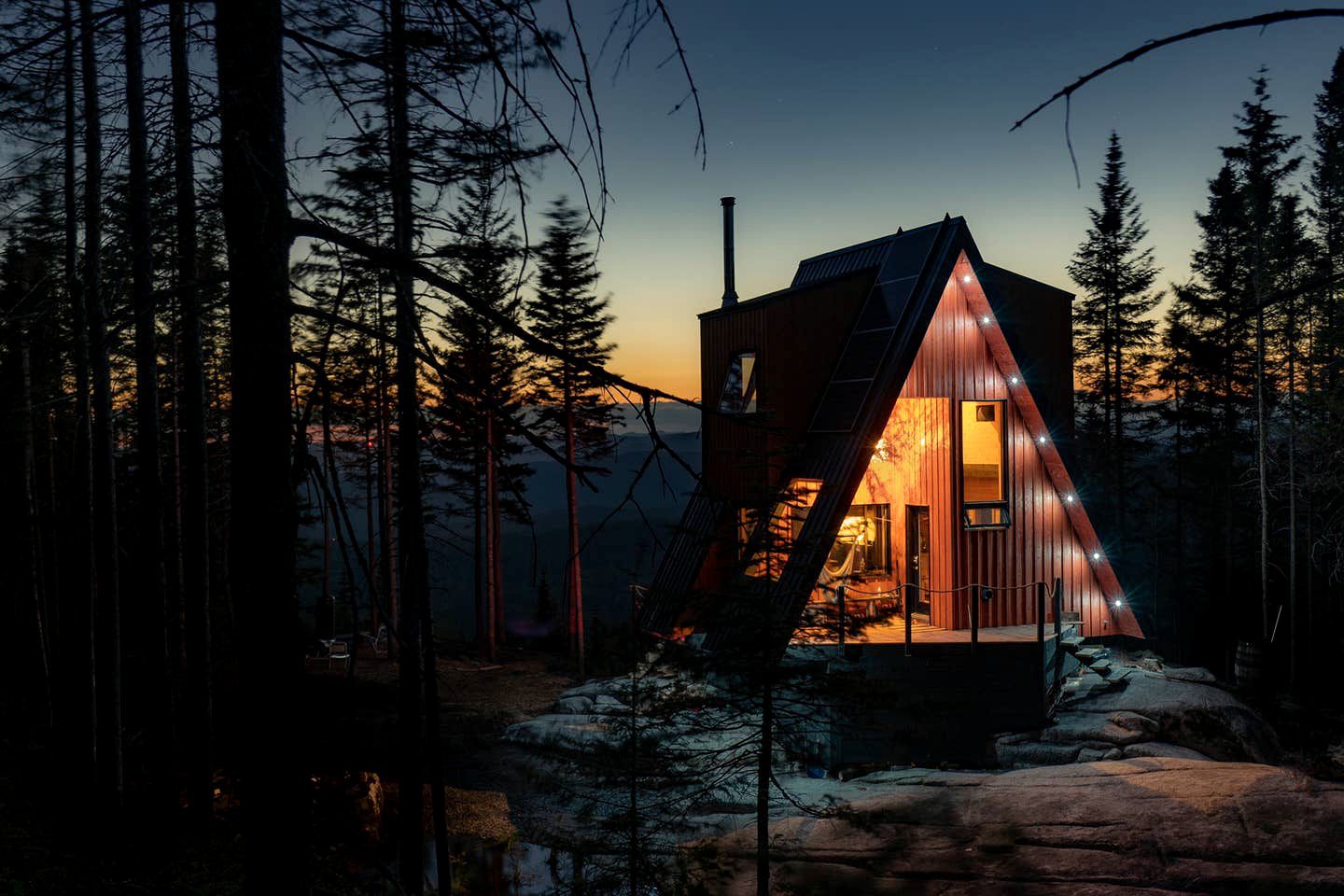 a-frame cabin, canada