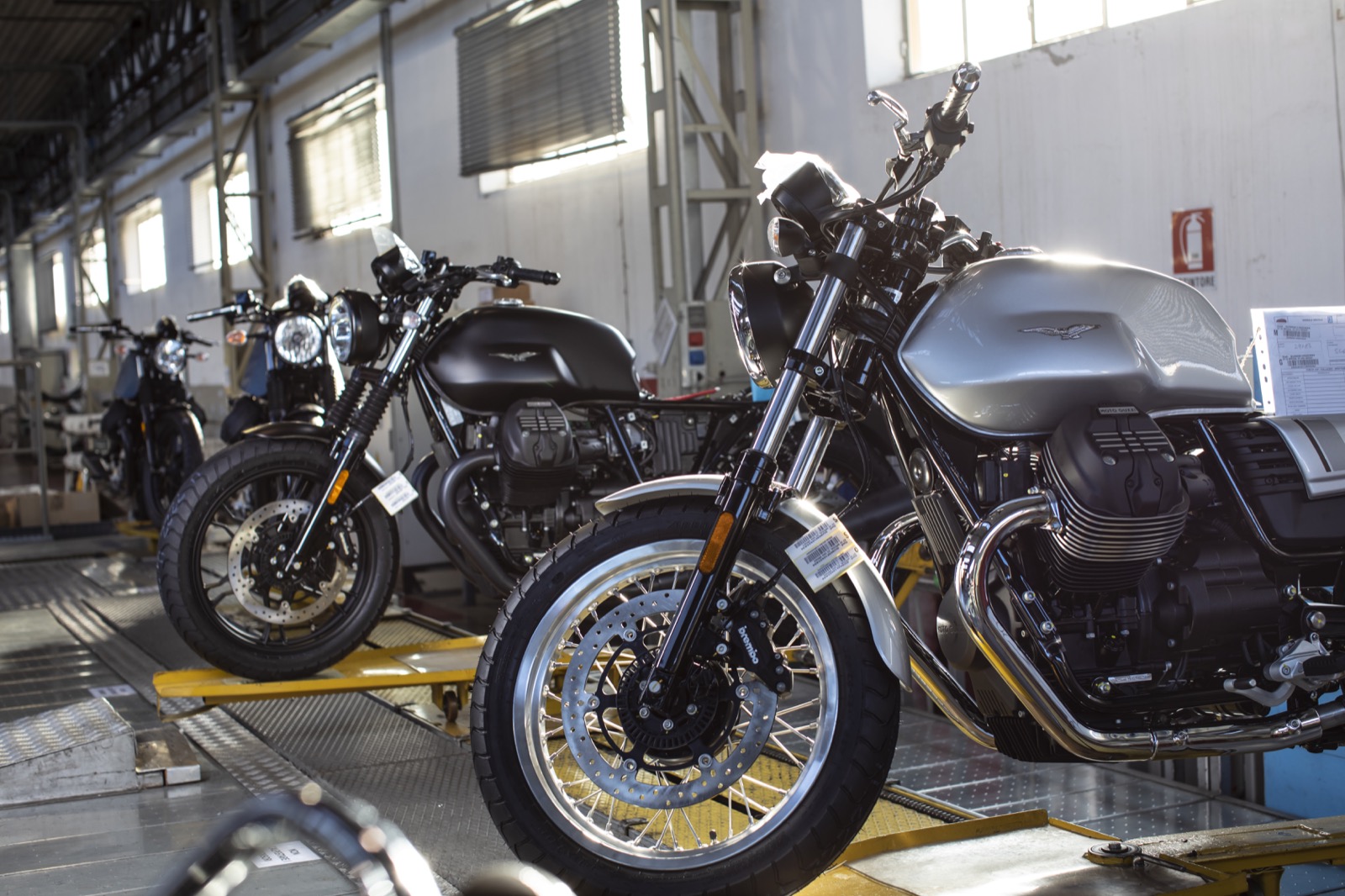 moto guzzi assemble line