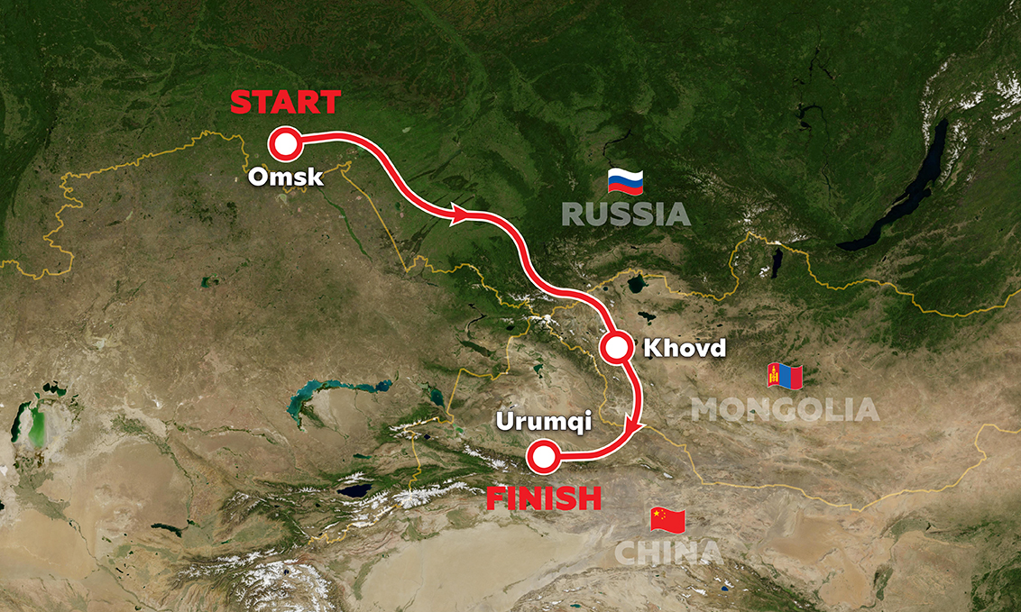 Silk Way Rally route