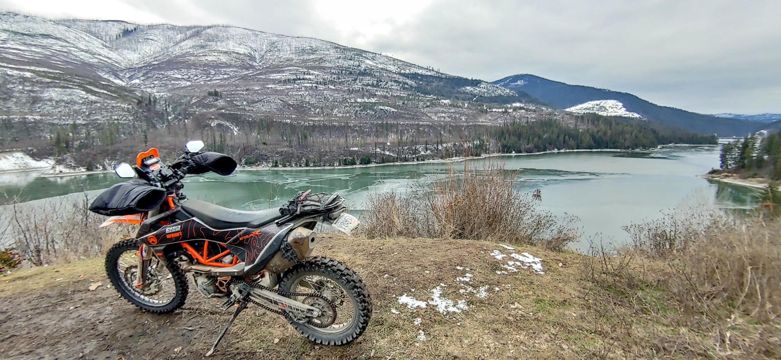 lake along canadian border patrol route