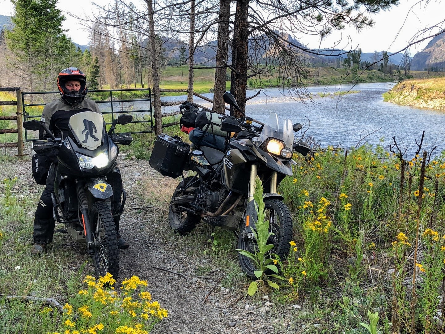 river along canadian border patrol route