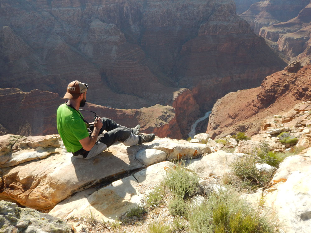 Grand canyon motorcyclists view