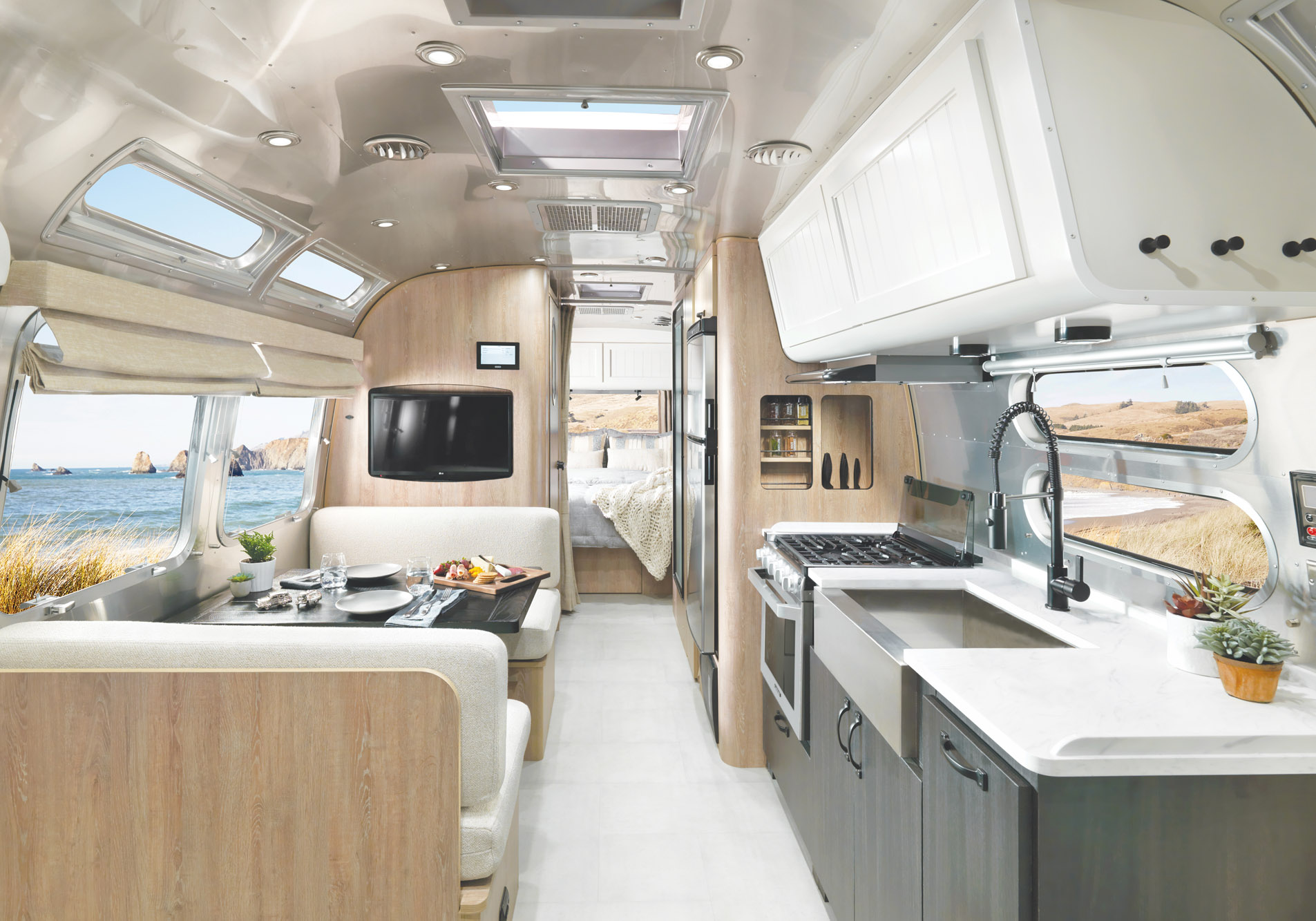 airstream and pottery barn interior