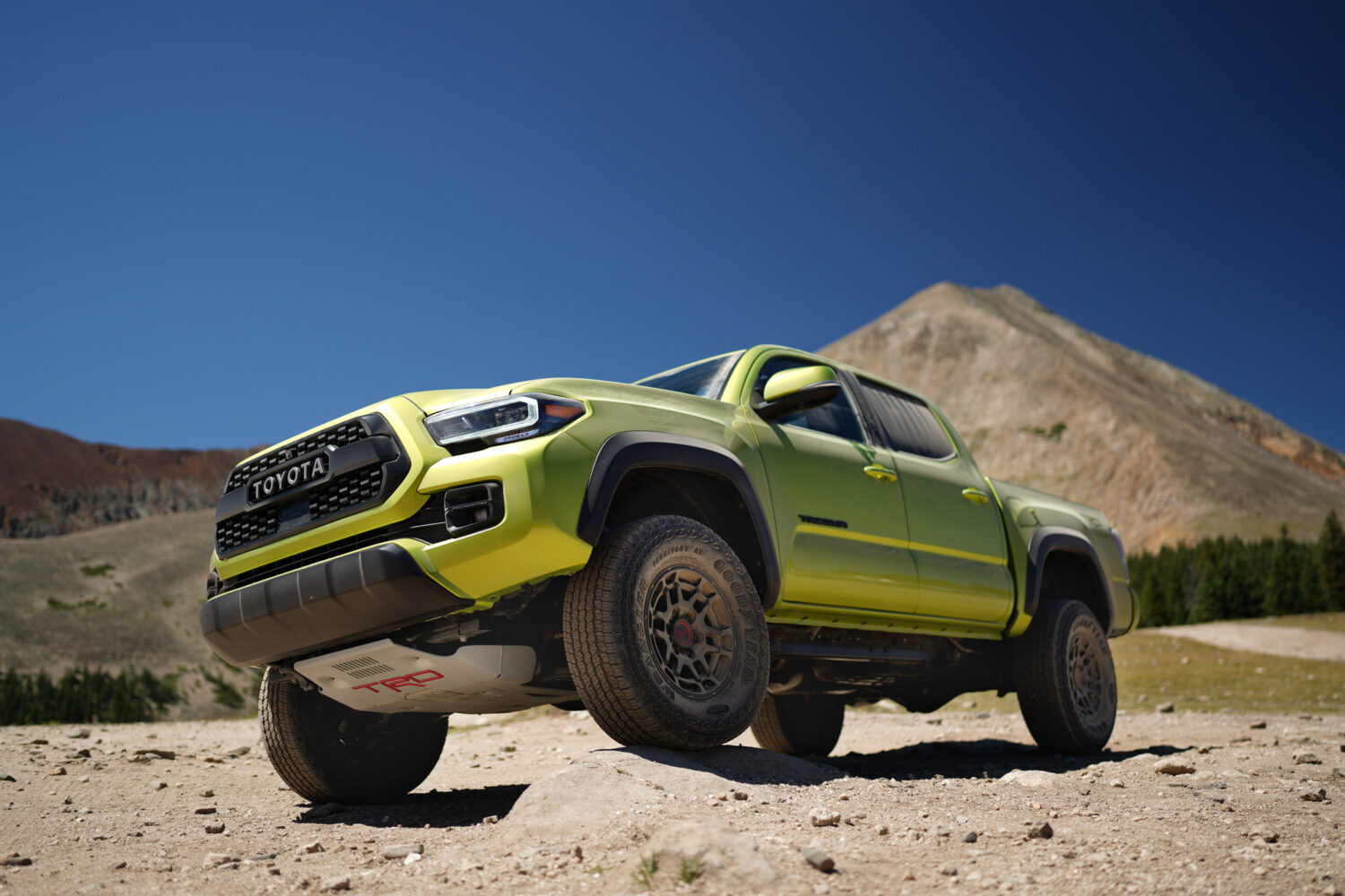 2022 Toyota Tacoma TRD Pro at the summit of Georgia Pass. 