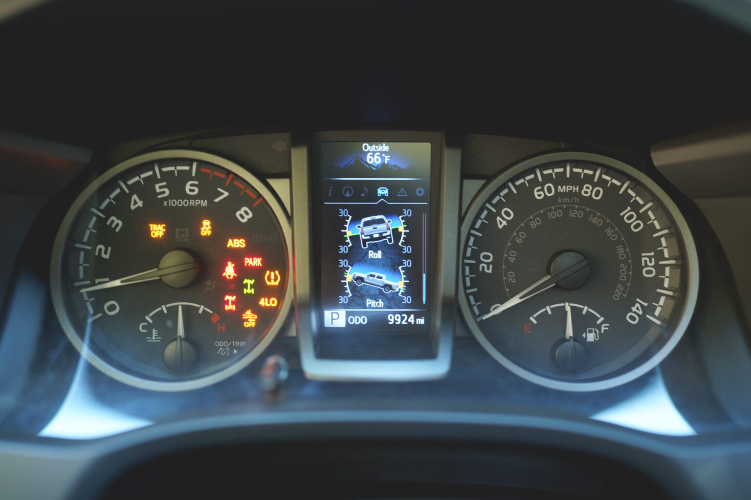 2022 Toyota Tire Pressure Display