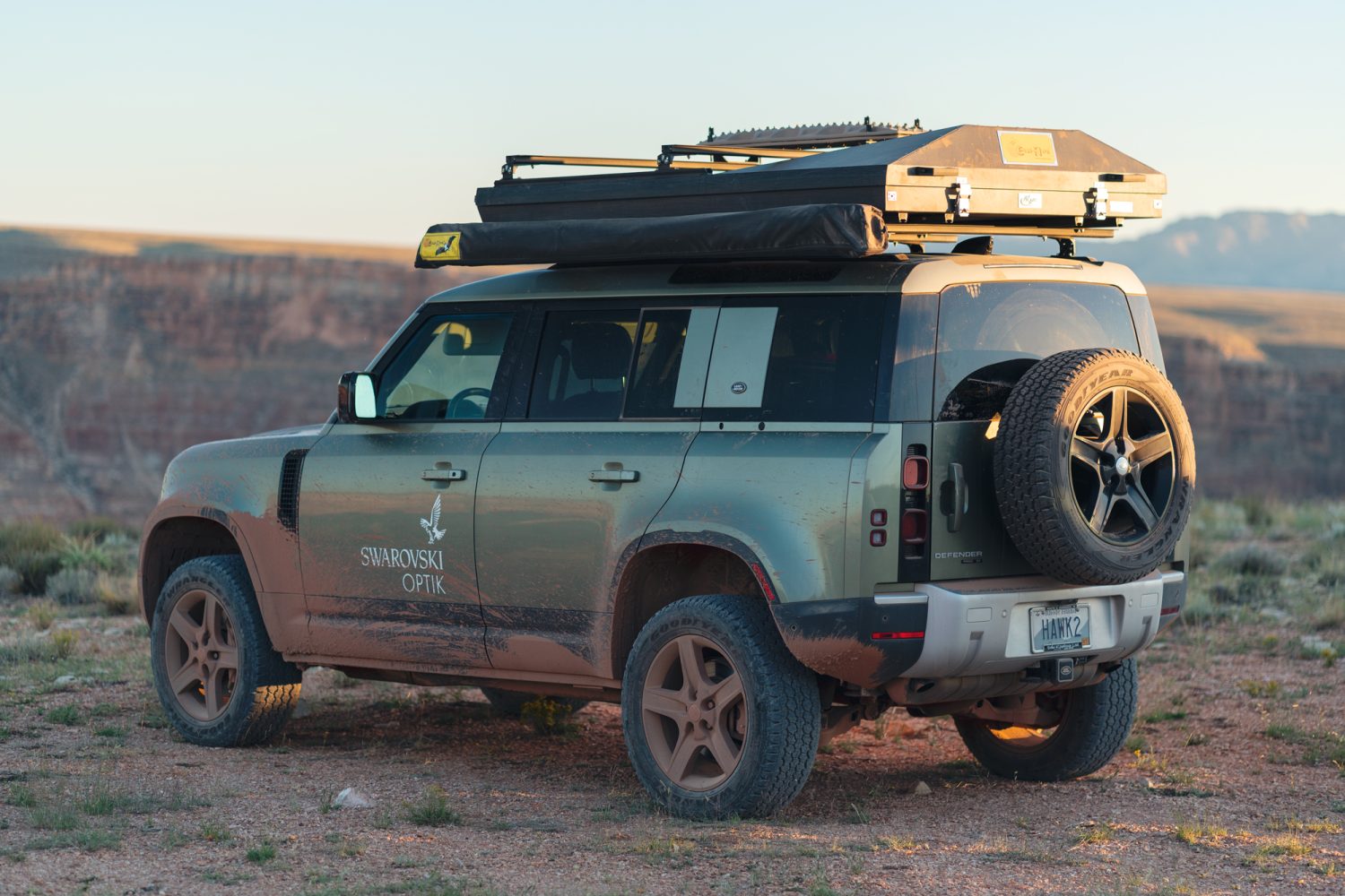 swarovski optik defender parked on the north rim of the grand canyon