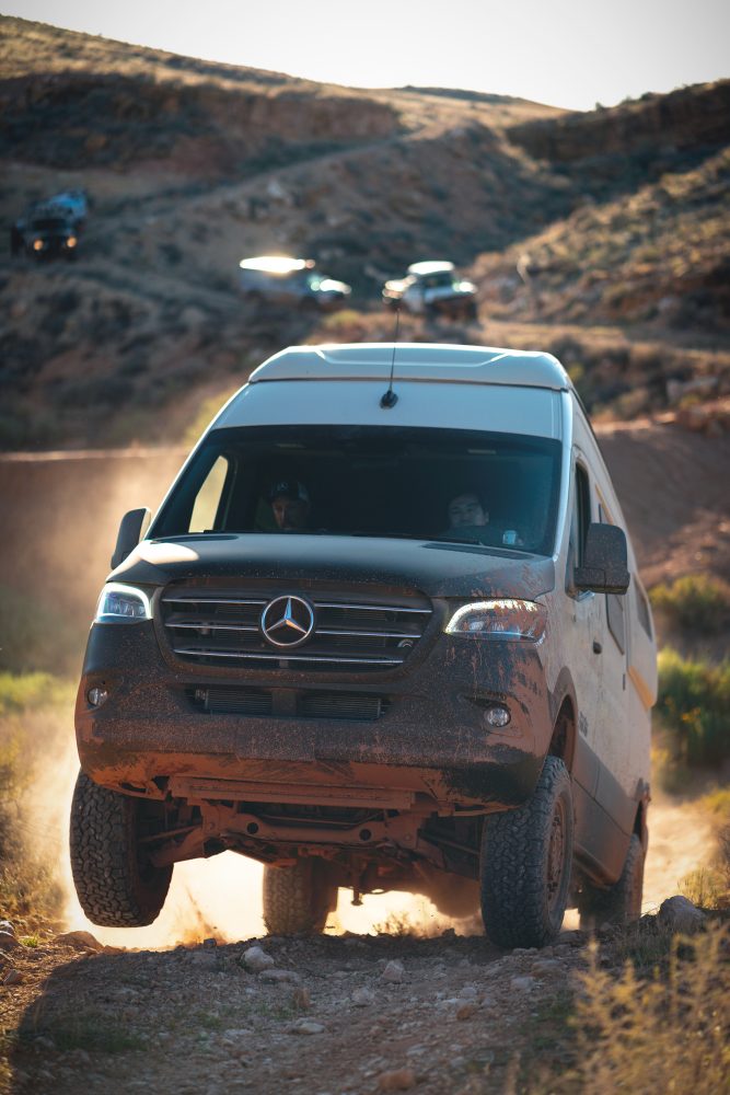 Mercedes Sprinter 4x4 overland trail ride