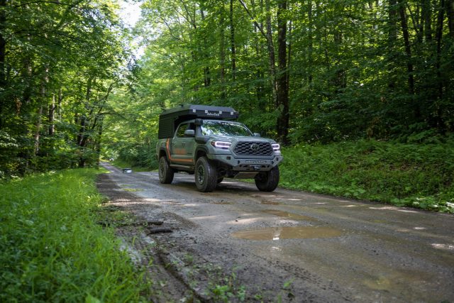 Toyota iKamper on dirt road