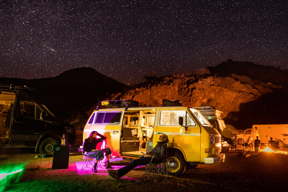 a beautiful and secluded baja campsite