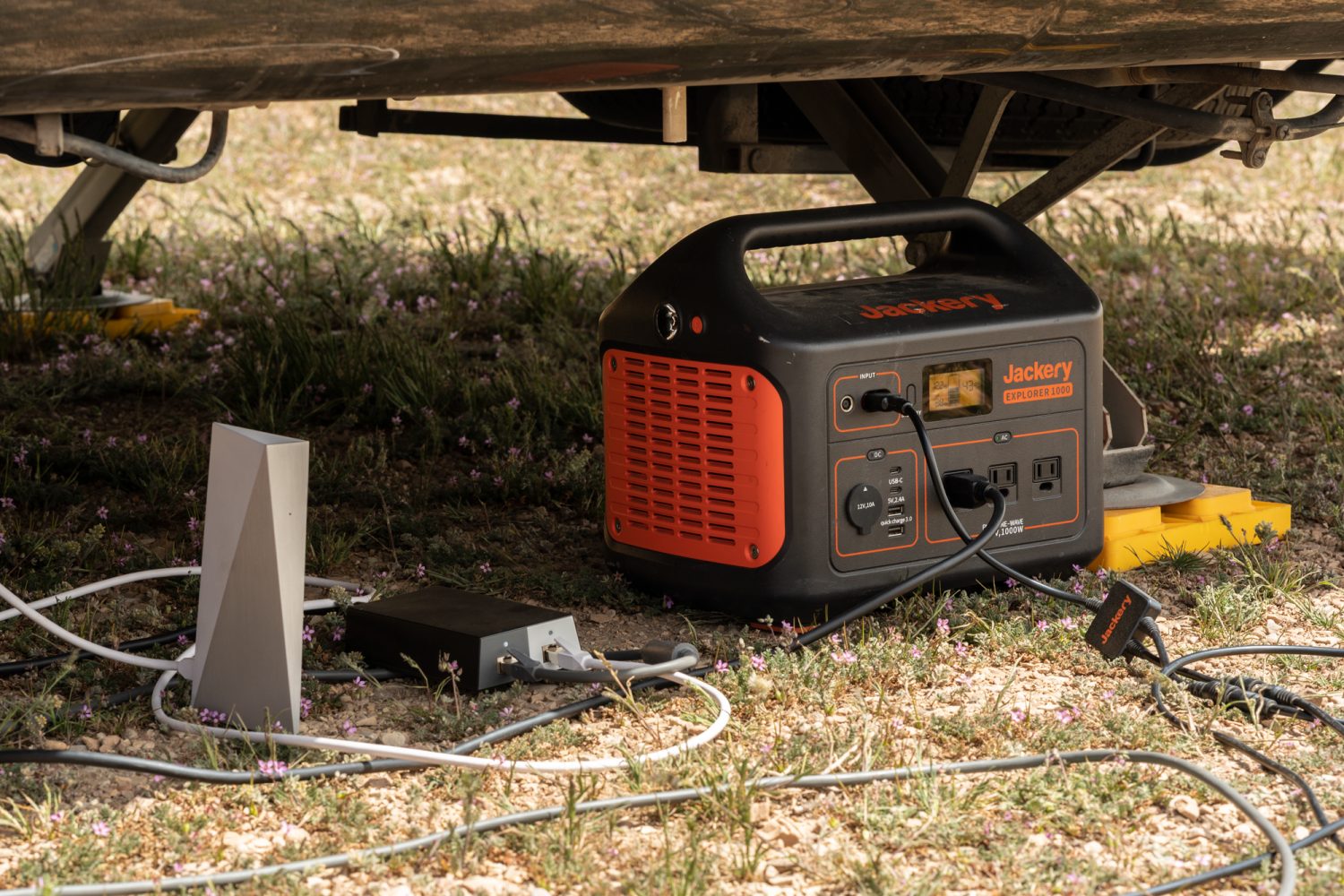 starlink internet router and AC power brick