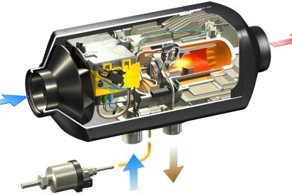 portable diesel heater for overland travel