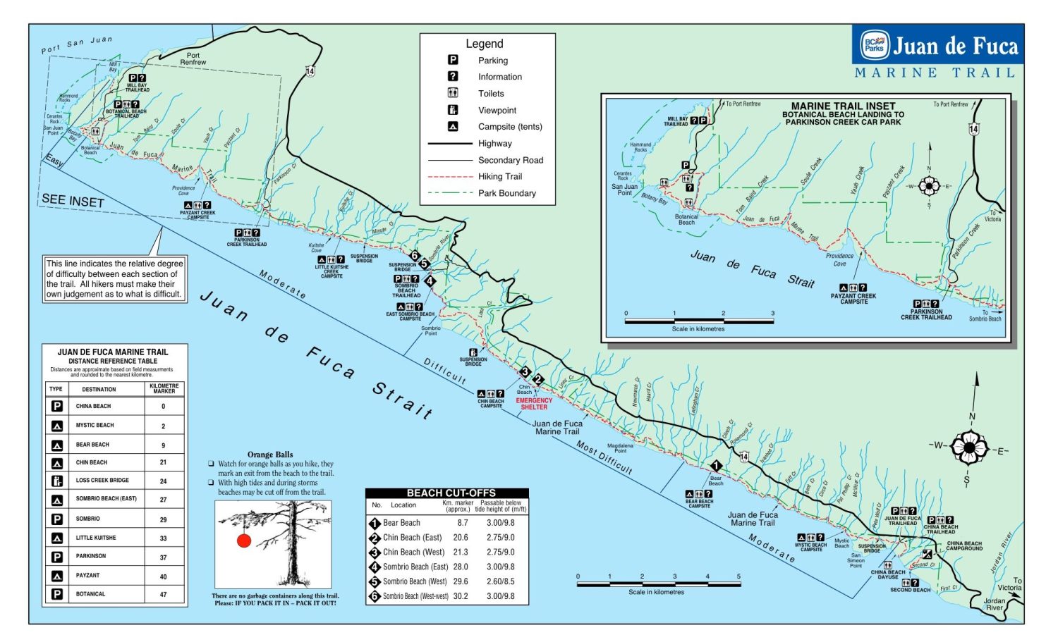 Juan de fuca china beach clearance campground