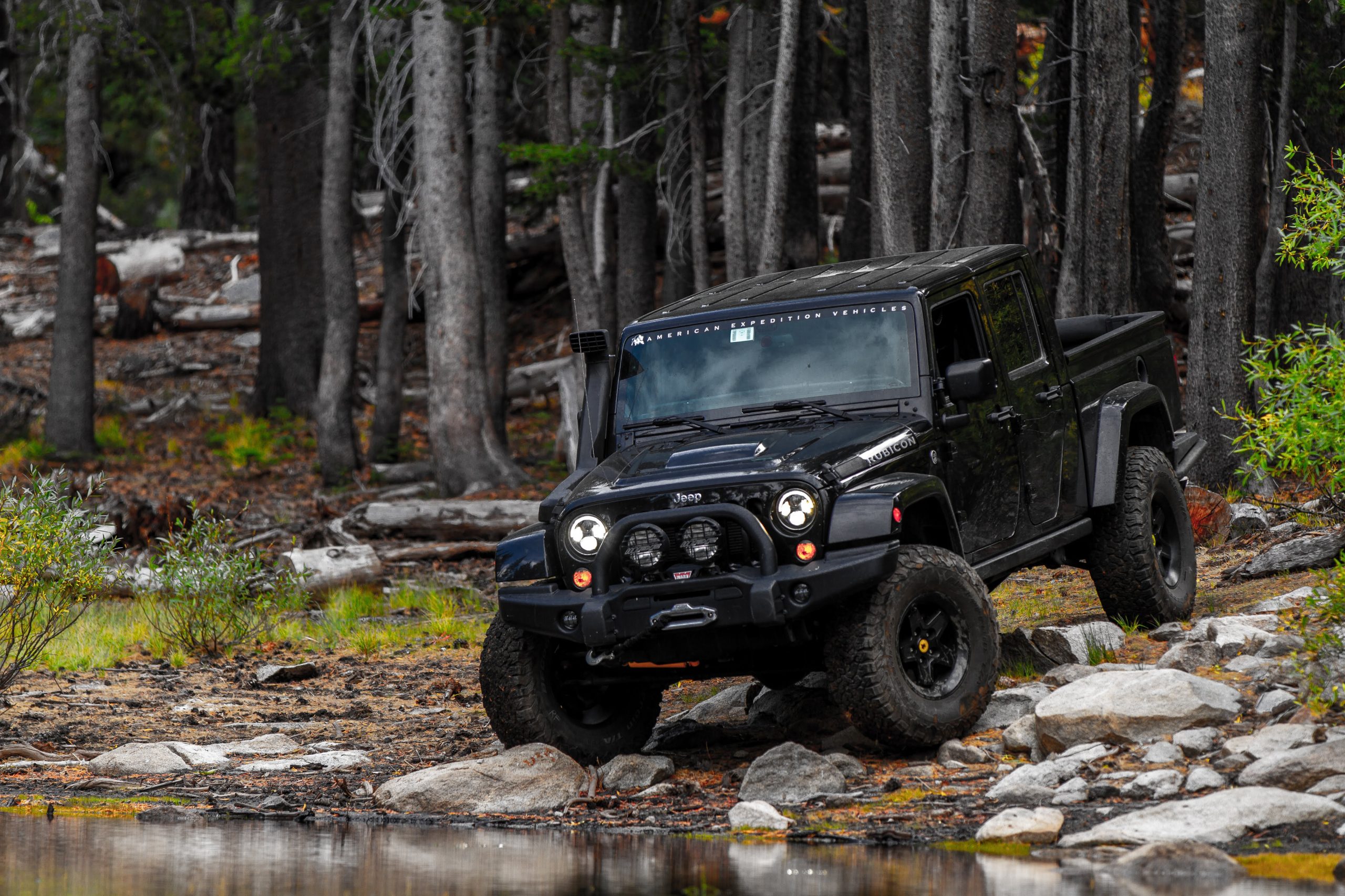 Overland Classifieds :: 2015 AEV Brute Jeep Rubicon Double Cab w/  Overland-Ready Bed Rack - Expedition Portal