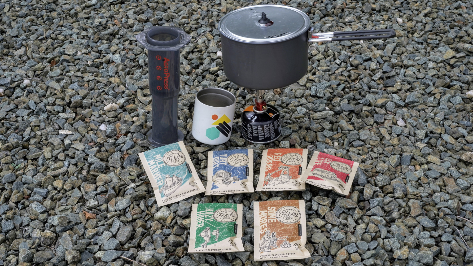 hikers brew coffee