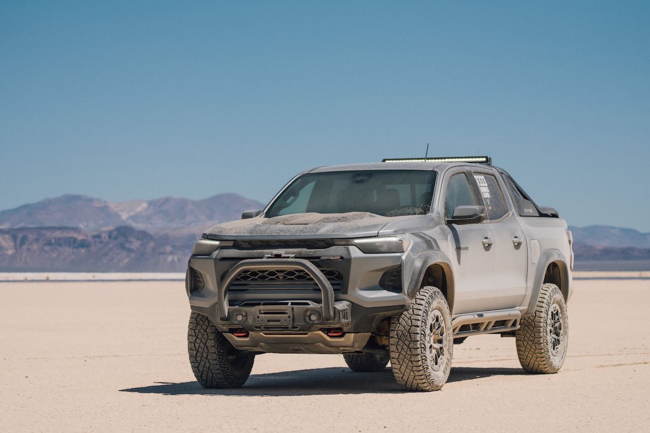 Monster Energy pickup truck on display at the April Scramble held