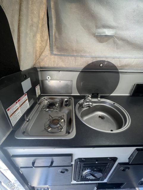 Camper sink and hobs