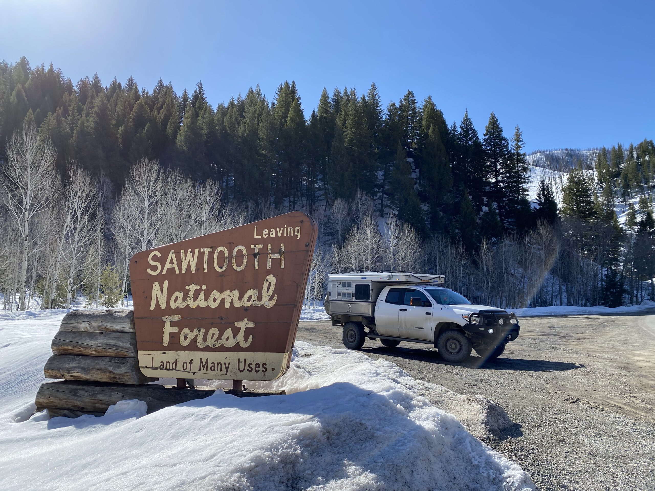 Toyota Tundra in the backcountry