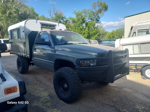 A Ram 3500 with an Alaskan camper 