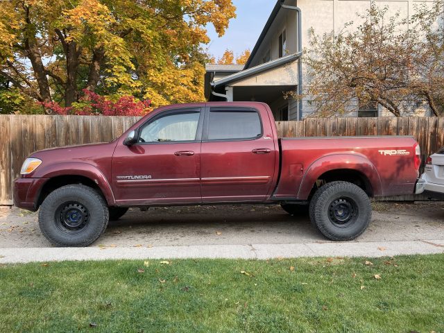 First gen Tundra in red 