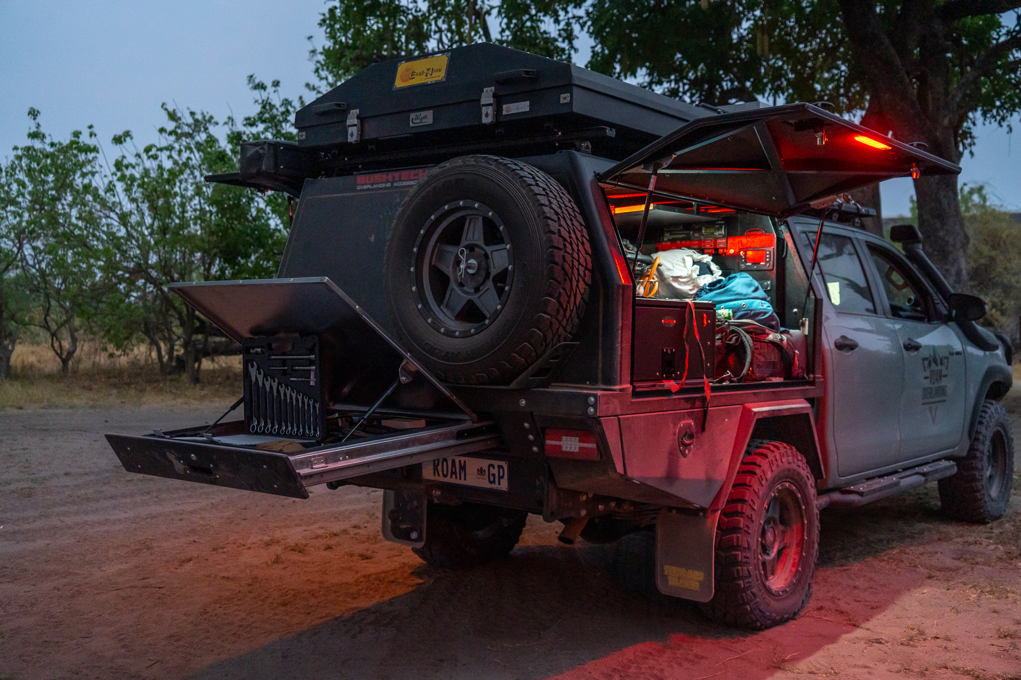 roam overlanding tool storage