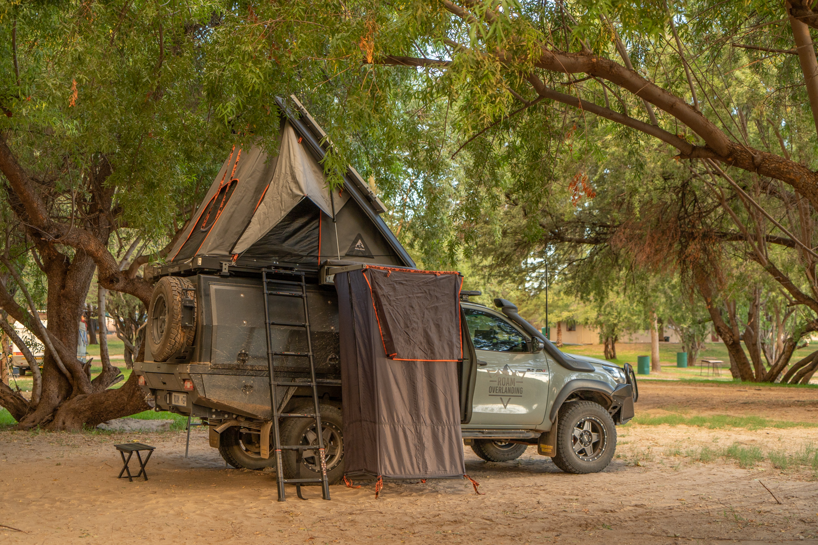 roam overlanding shower tent