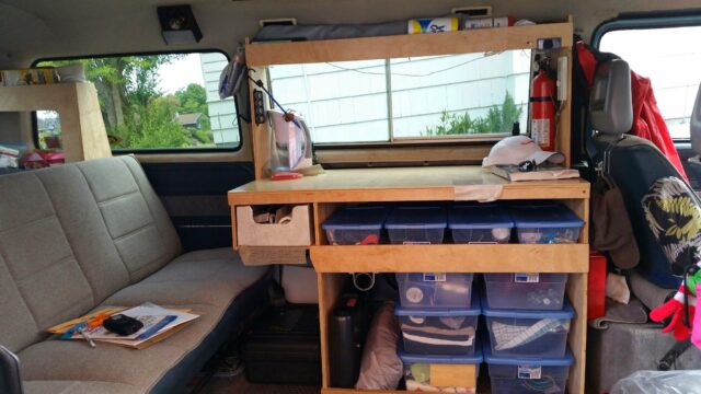 A Vanagon Syncro camper interior