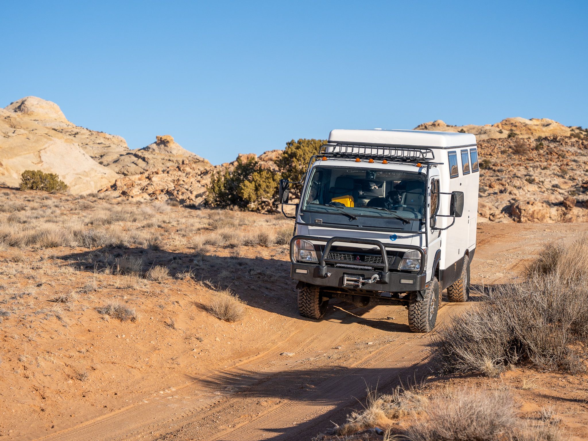 An Earthcruiser in the desert