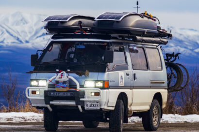 A Mitsubishi L300 4x4 camper