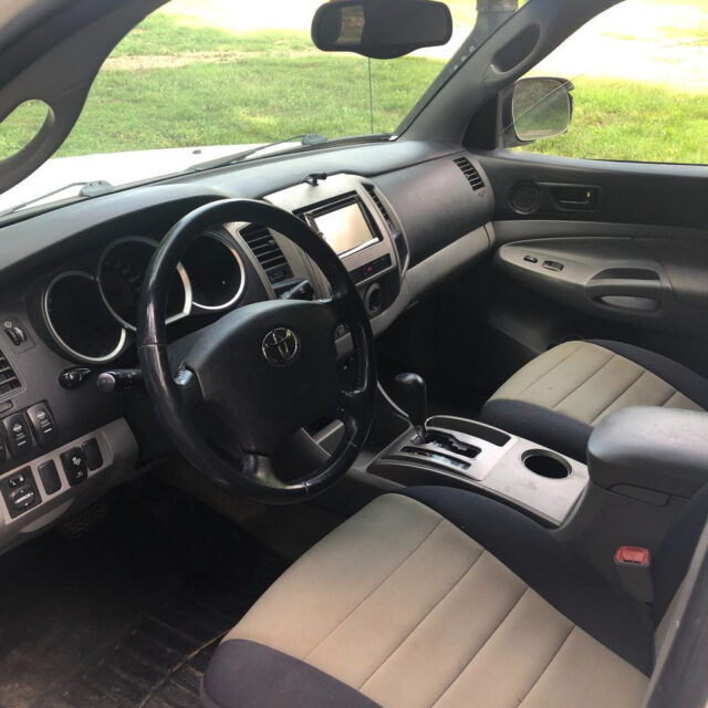 A Tacoma SR5 cab interior