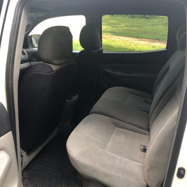 A Toyota Tacoma SR5 4x4 rear seats