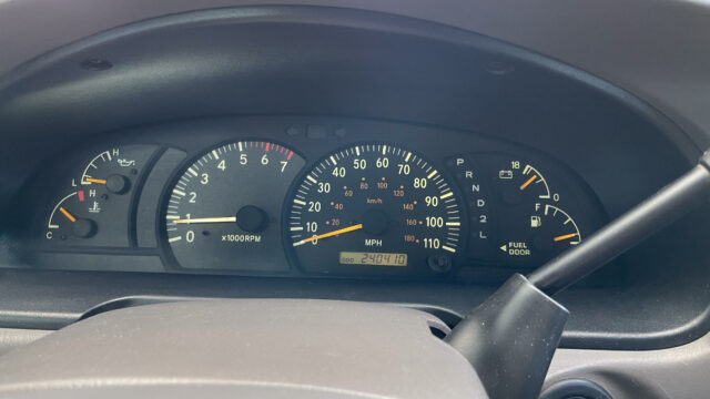 A Tundra instrument cluster