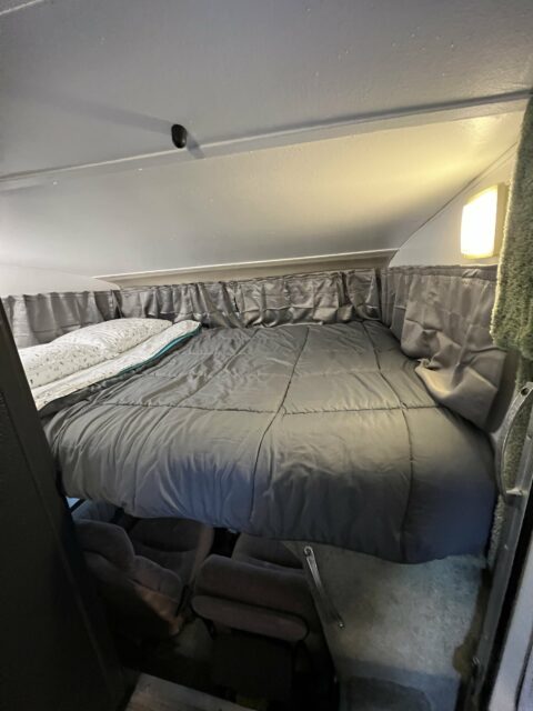 A Toyota Sunrader camper interior