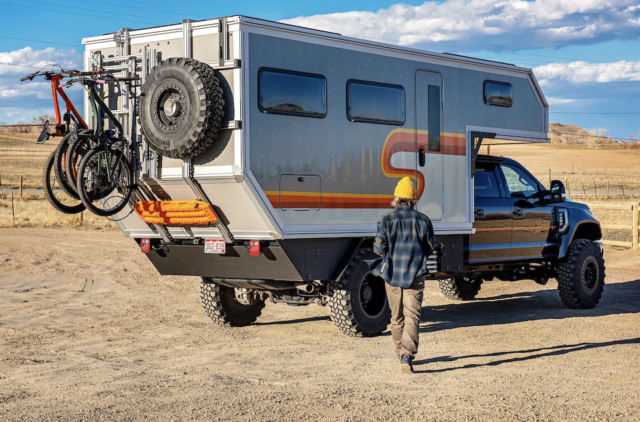 A F-550 overland camper