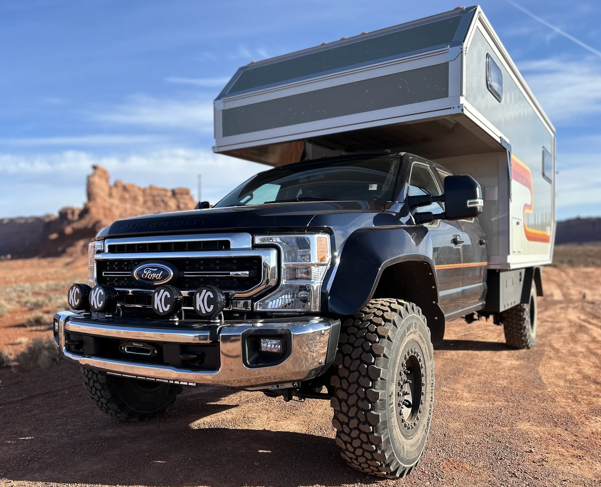 Ford F-550 expedition camper.